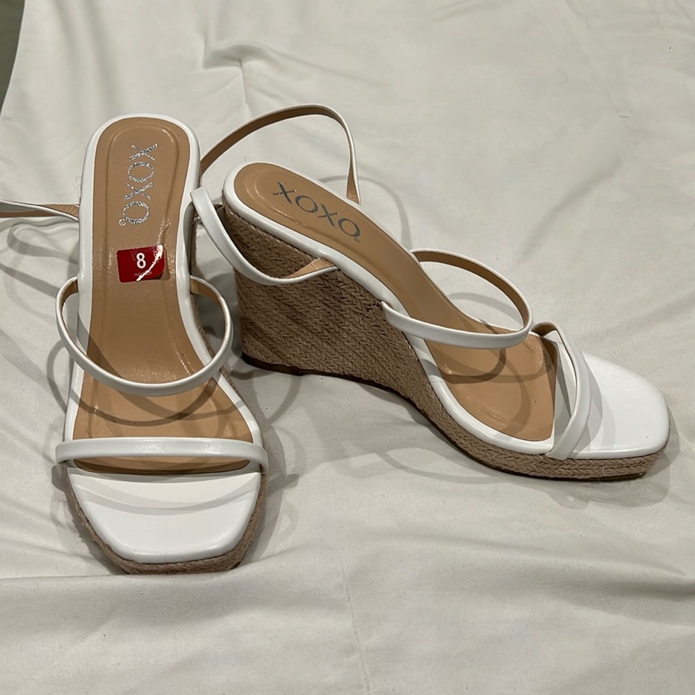 White wedges.